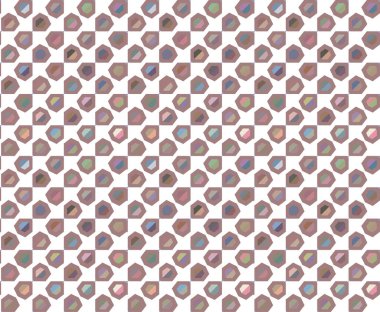 Modern geometrik vektör tasarımı, kusursuz desen çizimi