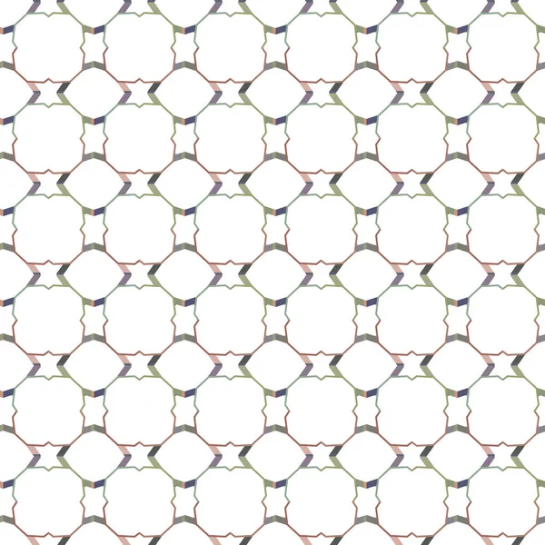 Nahtloses Muster Mit Geometrisch Wiederholten Formen Vektorillustration — Stockvektor