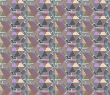 Soyut geometrik şekilli kusursuz desen