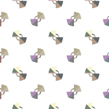 Modern geometrik vektör tasarımı, kusursuz desen çizimi