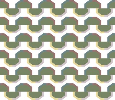 Soyut geometrik şekilli kusursuz desen
