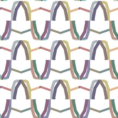 Tekrarlanan geometrik şekilli kusursuz desen, vektör illüstrasyonuName