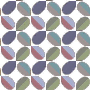 Tekrarlanan geometrik şekilli kusursuz desen, vektör illüstrasyonuName