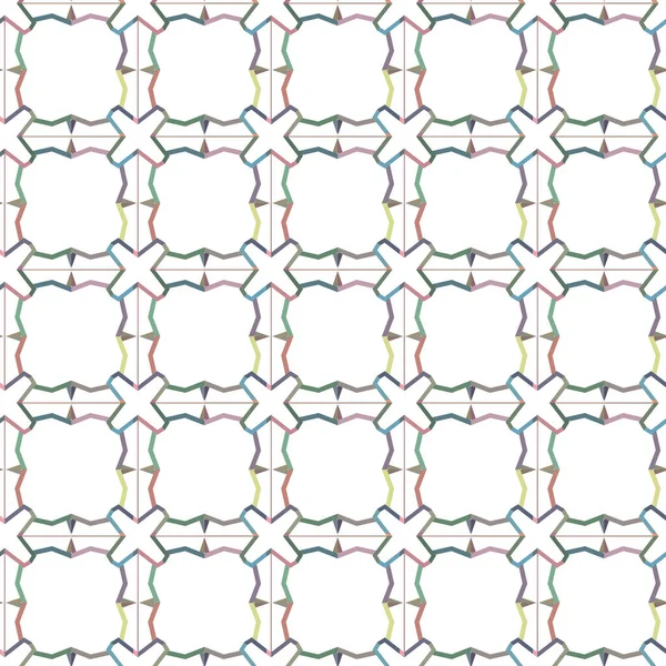 Sömlöst Mönster Med Abstrakta Geometriska Former — Stock vektor