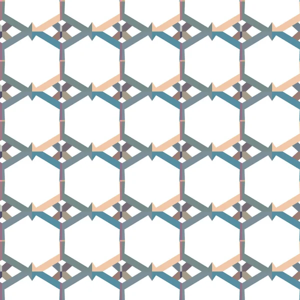 Padrão Sem Costura Com Formas Geométricas Repetidas Ilustração Vetorial —  Vetores de Stock