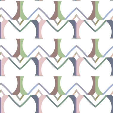 Soyut geometrik şekilli kusursuz desen