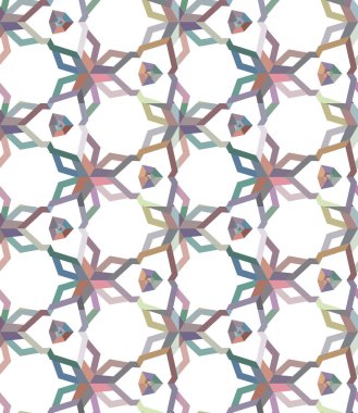 Soyut geometrik şekilli kusursuz desen