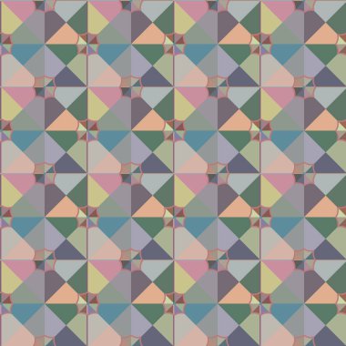 Soyut geometrik şekilli kusursuz desen