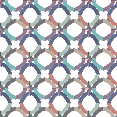 Tekrarlanan geometrik şekilli kusursuz desen, vektör illüstrasyonuName