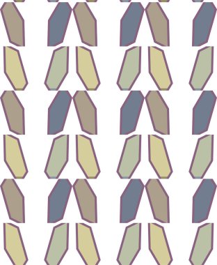 Tekrarlanan geometrik şekilli kusursuz desen, vektör illüstrasyonuName