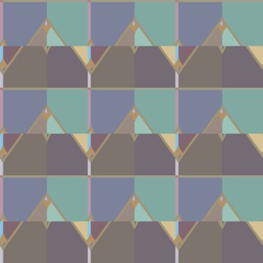 Soyut geometrik şekilli kusursuz desen