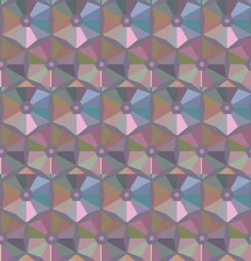 Soyut geometrik şekilli kusursuz desen