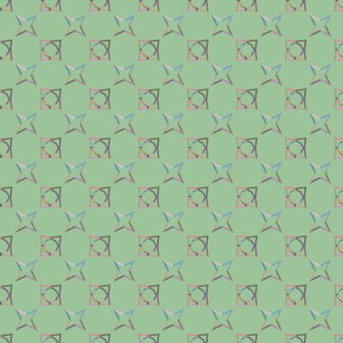 Soyut geometrik şekilli kusursuz desen