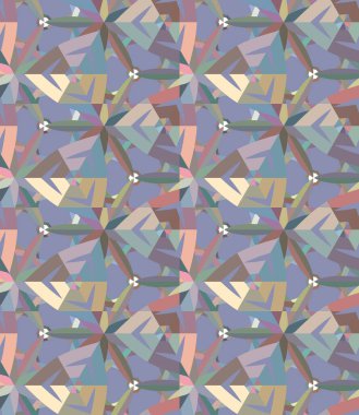 Soyut geometrik şekilli kusursuz desen