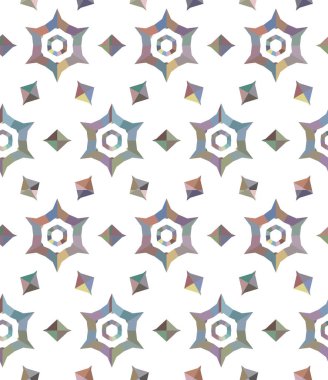 Soyut geometrik şekilli kusursuz desen