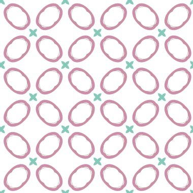 Tekrarlanan geometrik şekilli kusursuz desen, vektör illüstrasyonuName