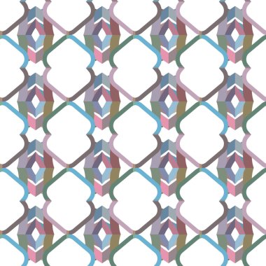 Kusursuz şablon, soyut duvar kağıdı, vektör illüstrasyonu 