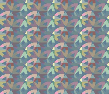 Tekrarlanan geometrik şekilli kusursuz desen, vektör illüstrasyonuName