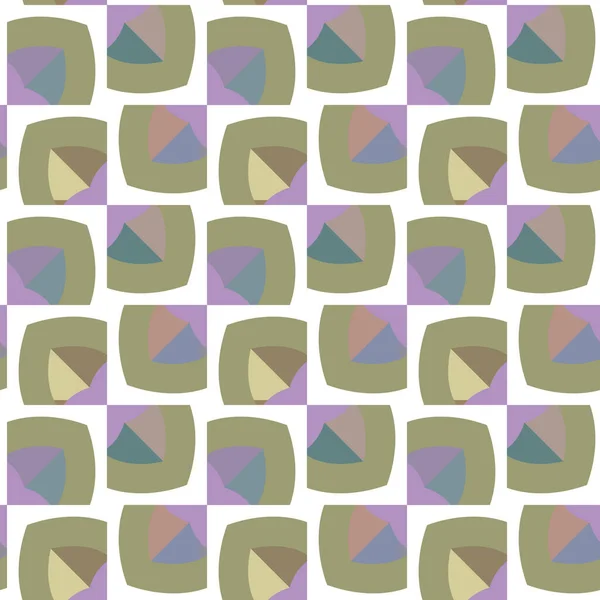 Hladký Vzor Abstraktními Geometrickými Tvary — Stockový vektor