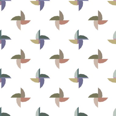 Soyut geometrik şekilli kusursuz desen