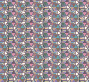 Soyut geometrik şekilli kusursuz desen