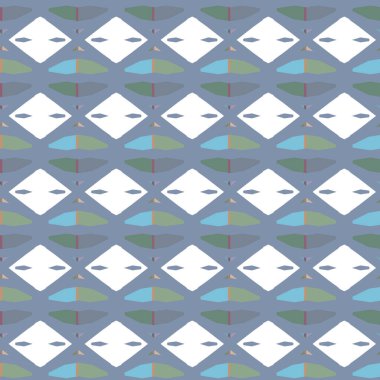 Tekrarlanan geometrik şekilli kusursuz desen, vektör illüstrasyonuName