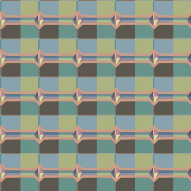 Tekrarlanan geometrik şekilli kusursuz desen, vektör illüstrasyonuName