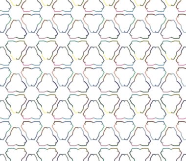 Soyut geometrik şekilli kusursuz desen