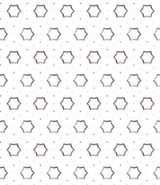 Geometrik şekilli kusursuz desen. vektör illüstrasyonu