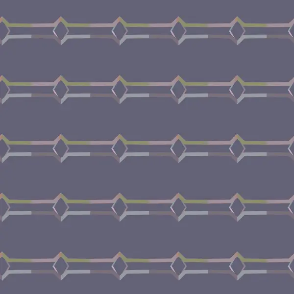 Nahtloses Muster Mit Geometrisch Wiederholten Formen Vektorillustration — Stockvektor