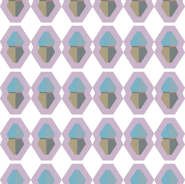 Nahtlose Geometrische Muster Illustration Hintergrund — Stockvektor