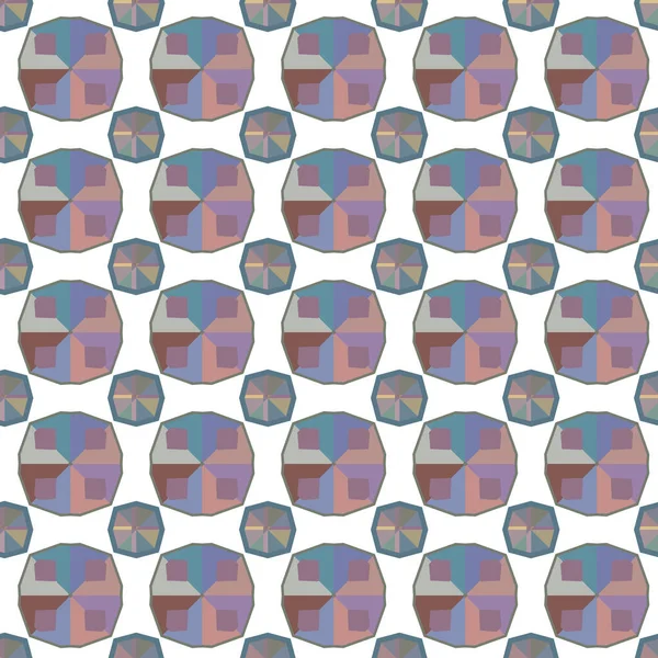 Patrón Sin Costuras Con Formas Geométricas Ilustración Vectorial — Archivo Imágenes Vectoriales
