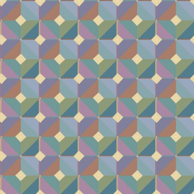 Soyut geometrik şekilli kusursuz desen