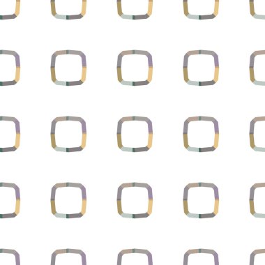 Tekrarlanan geometrik şekilli kusursuz desen, vektör illüstrasyonuName