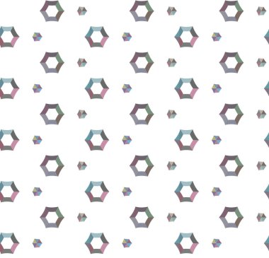 Tekrarlanan geometrik şekilli kusursuz desen, vektör illüstrasyonuName