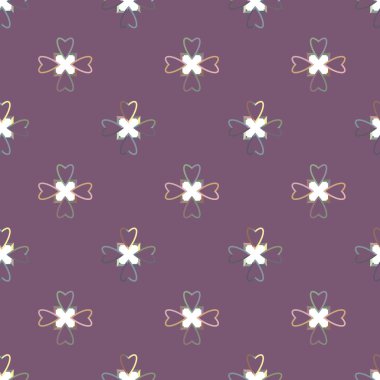 Soyut geometrik şekilli kusursuz desen