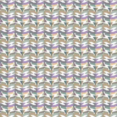 Soyut geometrik şekilli kusursuz desen