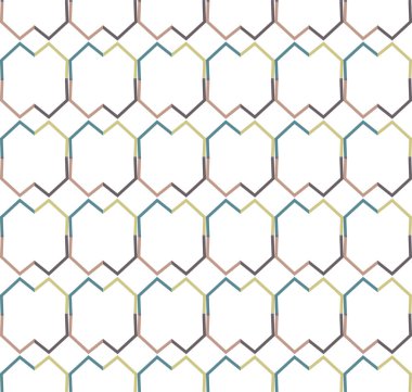 Soyut geometrik şekilli kusursuz desen