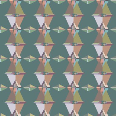 Tekrarlanan geometrik şekilli kusursuz desen, vektör illüstrasyonuName