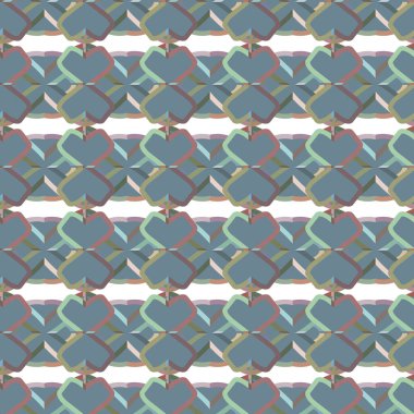 Soyut geometrik şekilli kusursuz desen