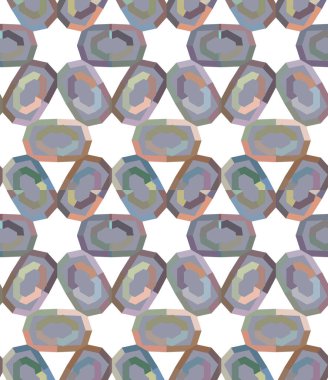 Tekrarlanan geometrik şekilli kusursuz desen, vektör illüstrasyonuName