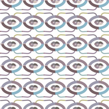 Tekrarlanan geometrik şekilli kusursuz desen, vektör illüstrasyonuName