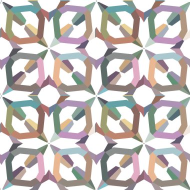 Soyut geometrik şekilli kusursuz desen