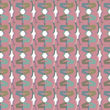 Soyut geometrik şekilli kusursuz desen