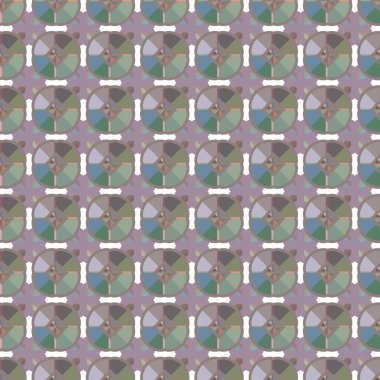 Soyut geometrik şekilli kusursuz desen