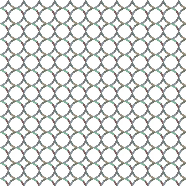 Padrão Sem Costura Com Formas Geométricas Repetidas Ilustração Vetorial — Vetor de Stock