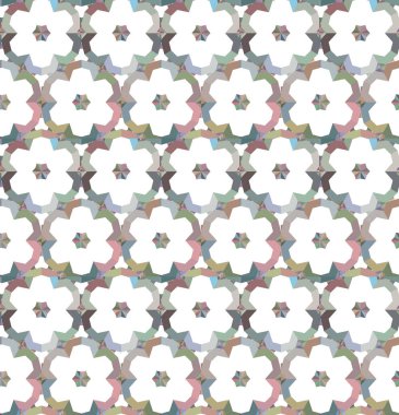 Modern geometrik vektör tasarımı, kusursuz desen çizimi