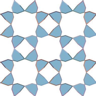 Soyut geometrik şekilli kusursuz desen