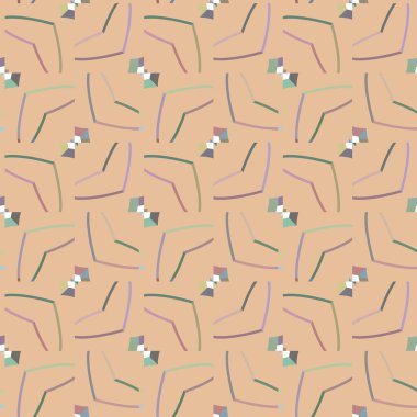 Soyut geometrik şekilli kusursuz desen