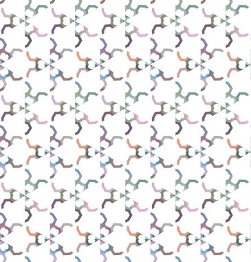 Tekrarlanan geometrik şekilli kusursuz desen, vektör illüstrasyonuName